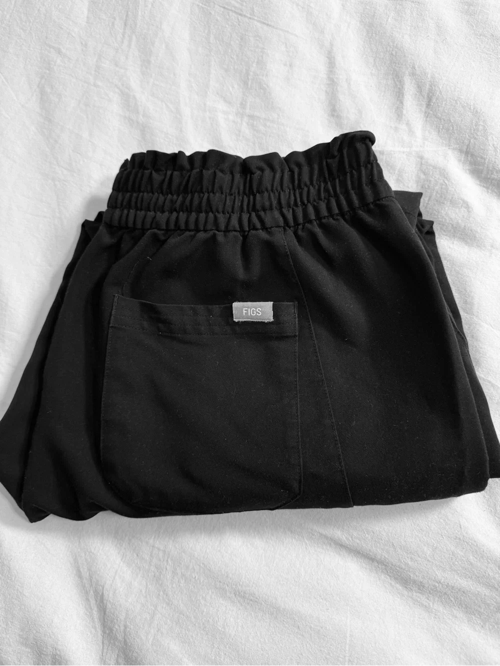 FIGS Women’s M/P Joggers, Black High waisted